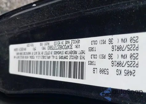 2012 Dodge Journey Se/Avp from USA, damaged, VIN 3C4PDCAB2CT275803